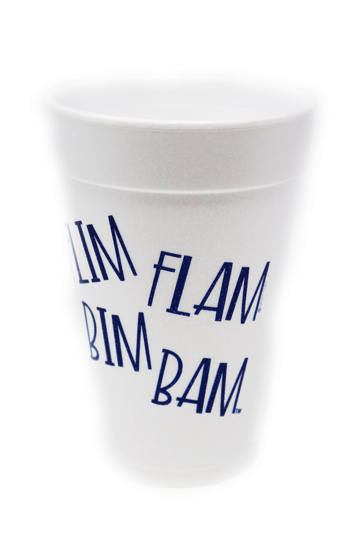Ole Miss Flim Flam Styrofoam Cups - Blue - Gabrielle's Biloxi