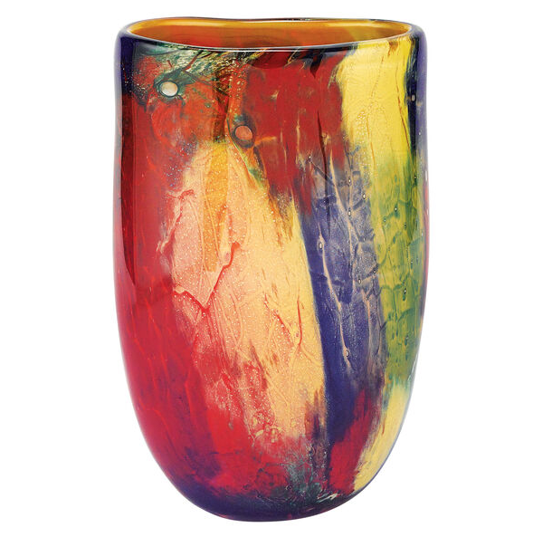 Firestorm 11" Oval Vase - Gabrielle's Biloxi