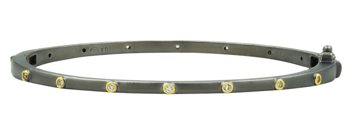Freida Rothman Thin Bezel Sparkly Gem Bangle - Gabrielle's Biloxi