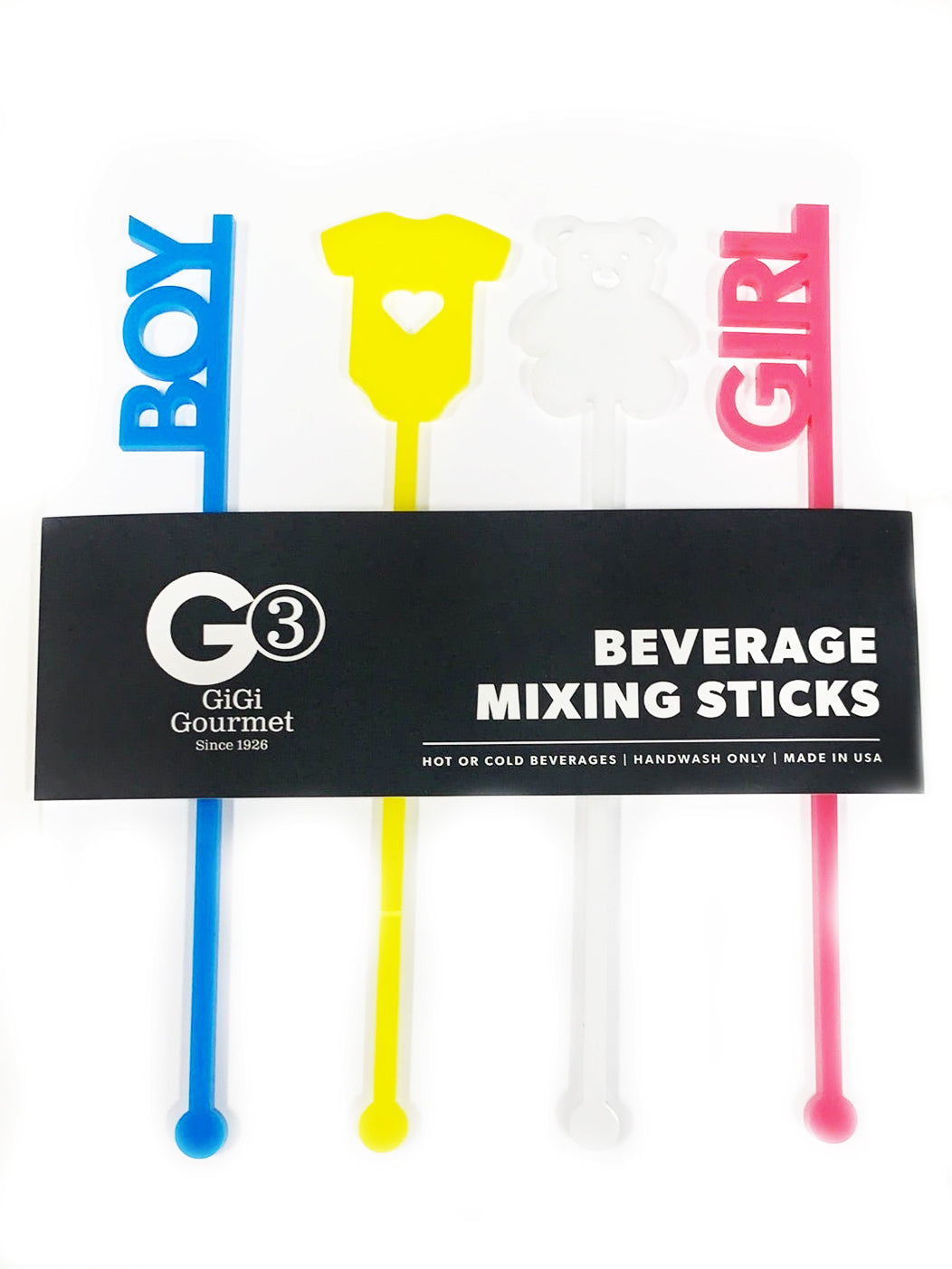 G3 Gender Reveal Drink Stirrers - Gabrielle's Biloxi
