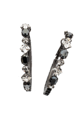 Sorrelli Sicily Hoop Earrings Midnight Moon - Gabrielle's Biloxi
