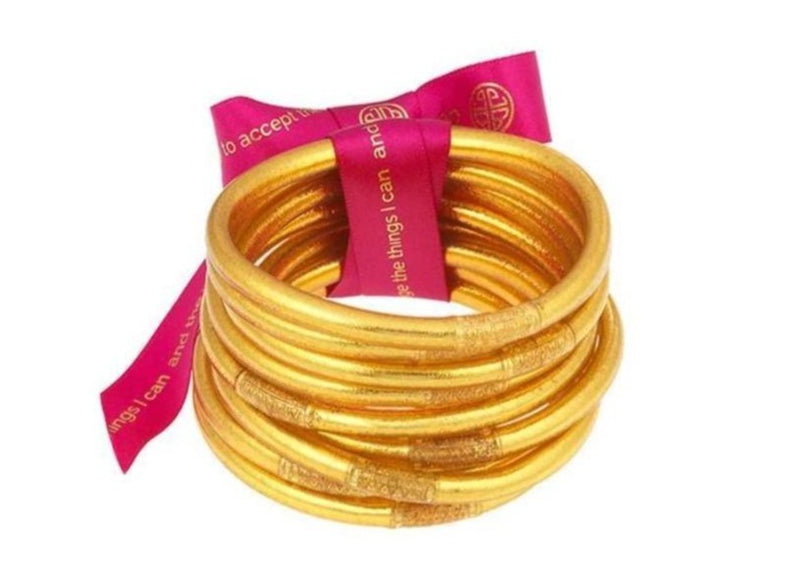 BuDhaGirl Gold All Weather Bangles - Gabrielle&