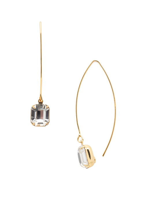 Sorrelli Emmy Drop Earrings Bright Gold Crystal - Gabrielle's Biloxi