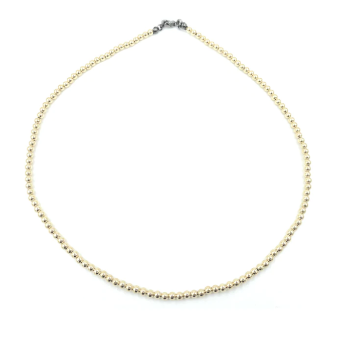 14K Gold Filled Beaded Necklace - Gabrielle&