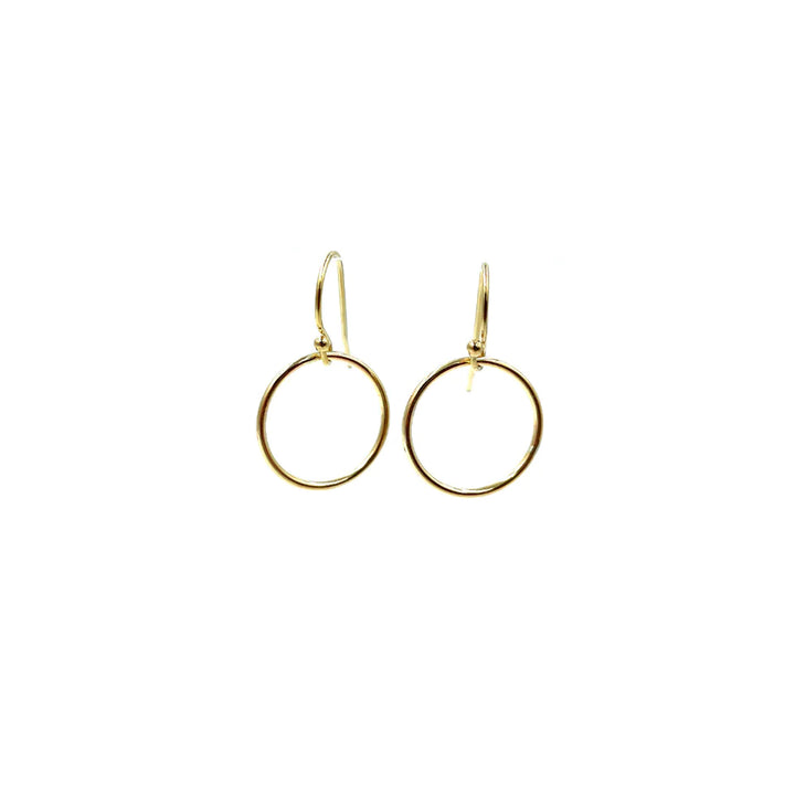 Circle of Love Gold Hoop Earring - Gabrielle's Biloxi
