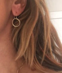 Circle of Love Gold Hoop Earring - Gabrielle's Biloxi