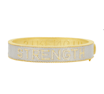 Freida Rothman STRENGTH Bracelet Silver/Gold - Gabrielle's Biloxi