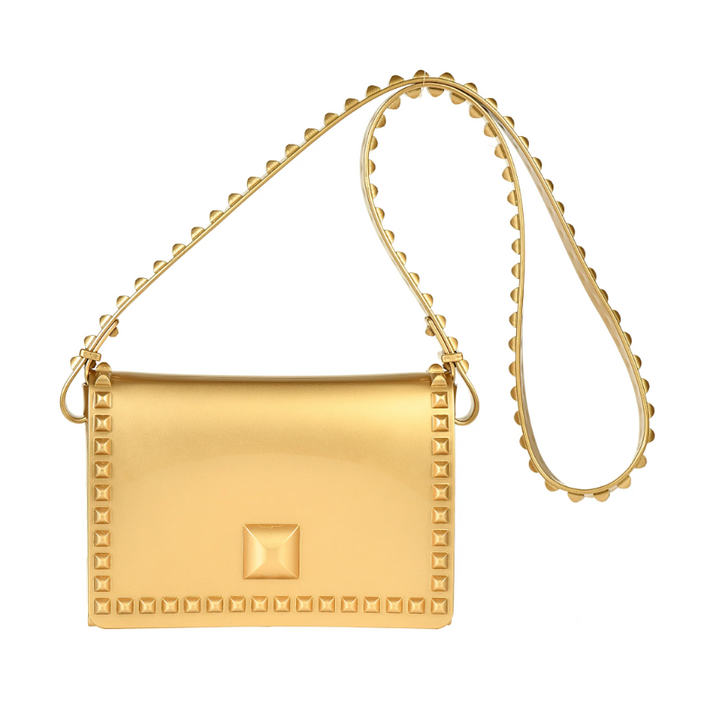 Carmen Sol Graziella Mid Flap Bag - Gold - Gabrielle's Biloxi