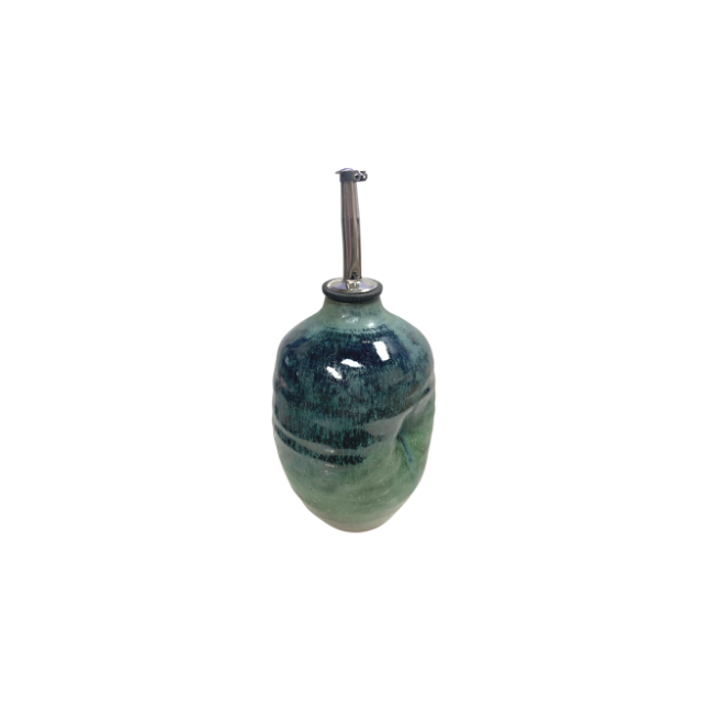 Dock 6 Pottery Oil Cruet Green - Gabrielle's Biloxi