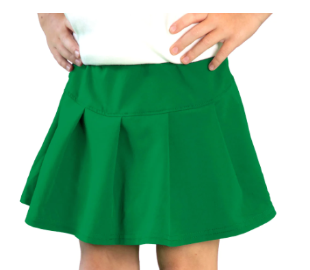 Girls Tennis Skort - Green - Gabrielle's Biloxi