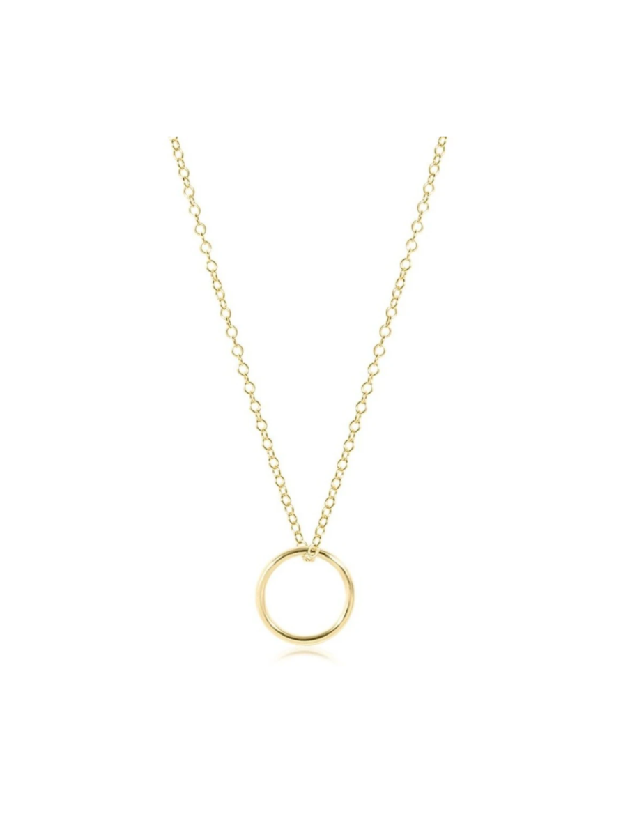 ENewton 16" Halo Gold Necklace - Gabrielle's Biloxi