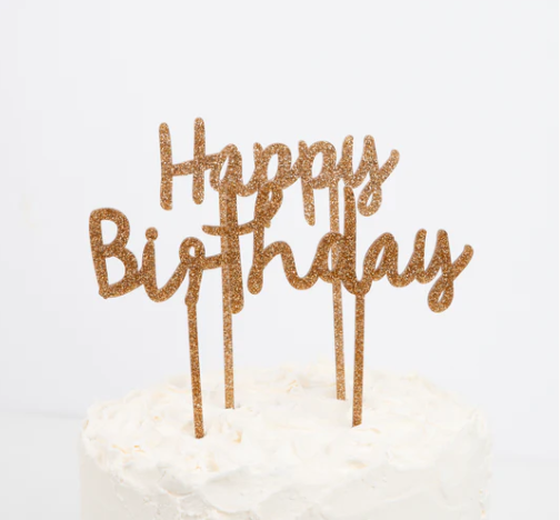 Meri Meri Happy Birthday Acrylic Toppers - Gabrielle's Biloxi