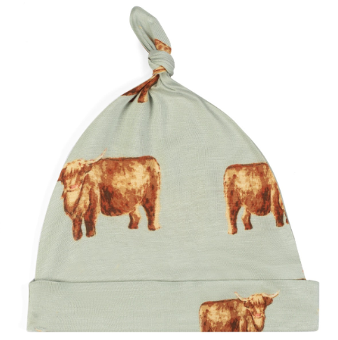 Milkbarn Bamboo Knotted Hat Highland Cow - Gabrielle's Biloxi