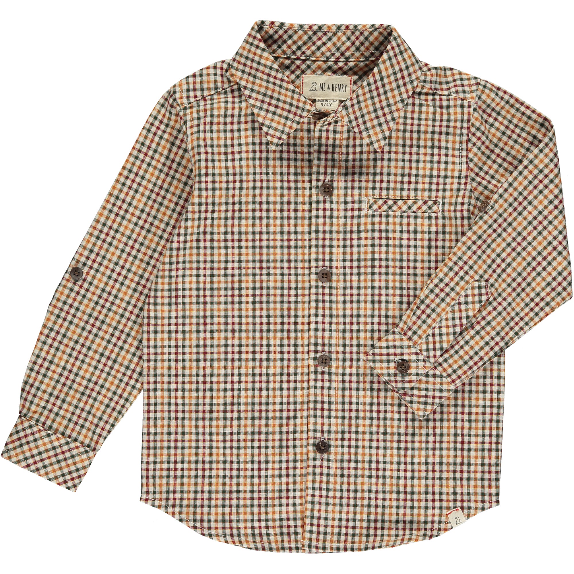 Me & Henry Atwood Woven Shirt Gold - Gabrielle's Biloxi