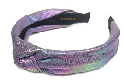 Shiny Knotted Headband - Rainbow - Gabrielle's Biloxi
