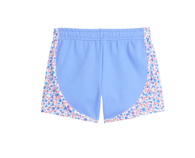 Bisby Girls Track Shorts Patriotic Hearts - Gabrielle's Biloxi