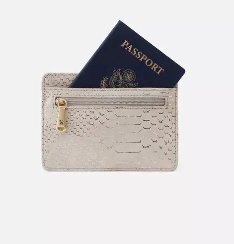 Hobo Euro Slide Card Case - Gold Filigree Exotic - Gabrielle's Biloxi
