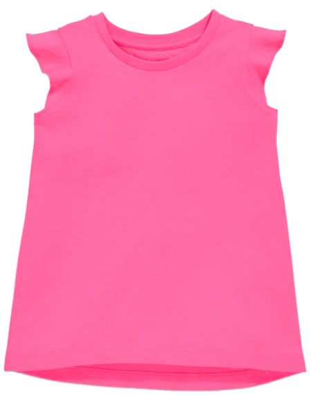 Girls Ruffle Shirt - Hot Pink - Gabrielle's Biloxi