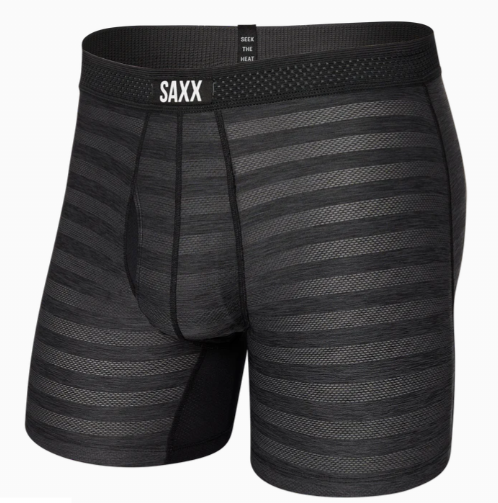 Saxx DropTemp Cool Mesh BB Fly - Black Heather - Gabrielle's Biloxi