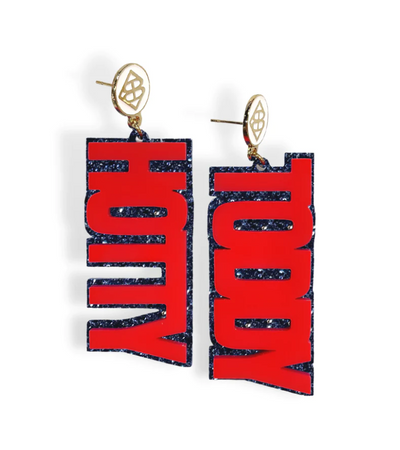 Ole Miss Hotty Toddy Earrings - Red - Gabrielle's Biloxi