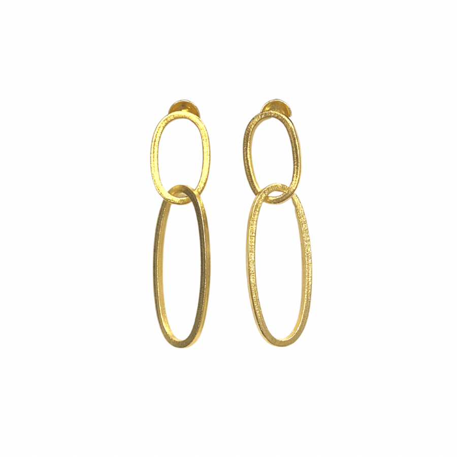 Betty Carre' Adelise Long Oval Link Earrings - Gabrielle's Biloxi