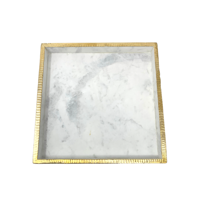 Marble Square Tray - Gabrielle&