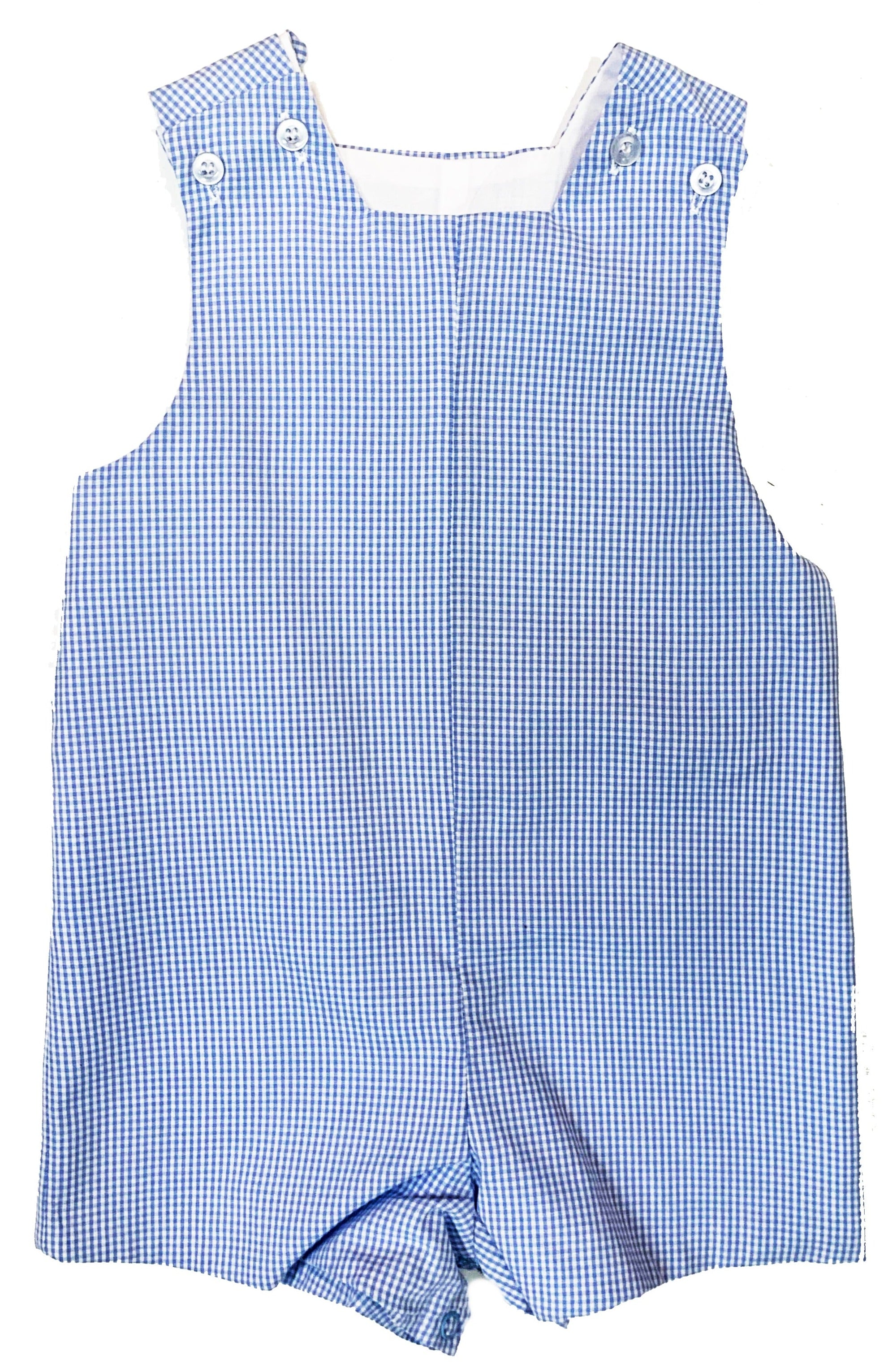 Bailey Boys John John Short w/ Tab - Blue Microcheck - Gabrielle's Biloxi