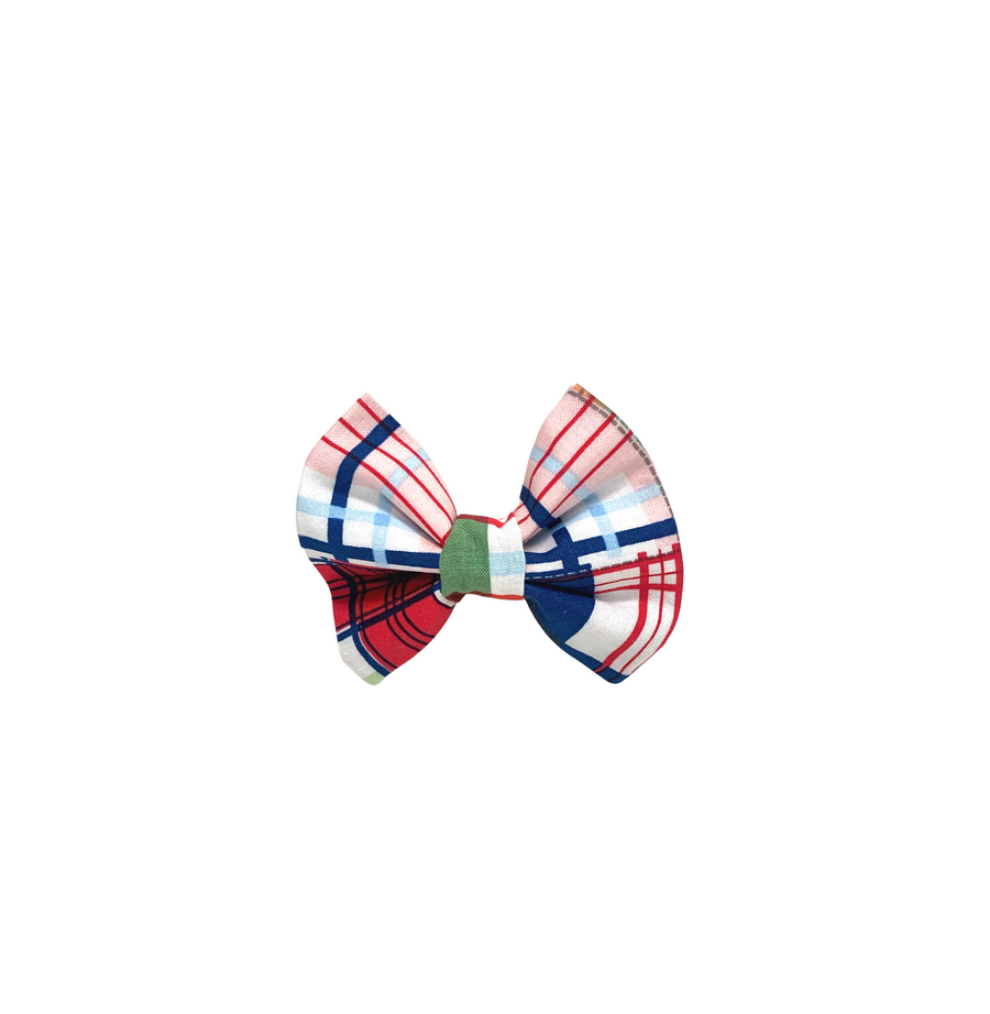 Fur Baby Bow / Bow tie Colorful Plaid - Gabrielle's Biloxi