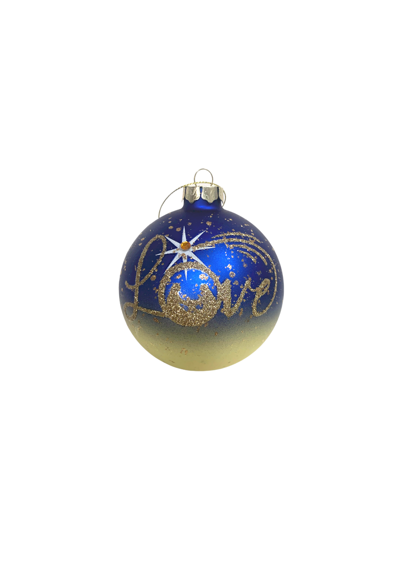 Blue Glass Ornament