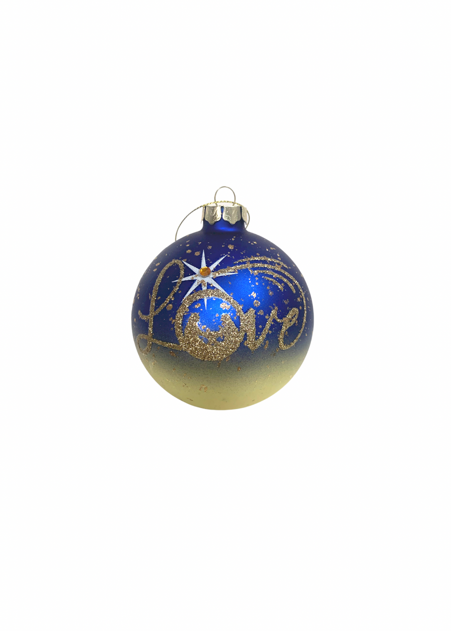 Blue Glass Ornament - Gabrielle's Biloxi