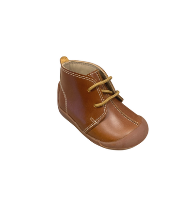 Bootie with Laces (toddler) - Brown - Gabrielle's Biloxi