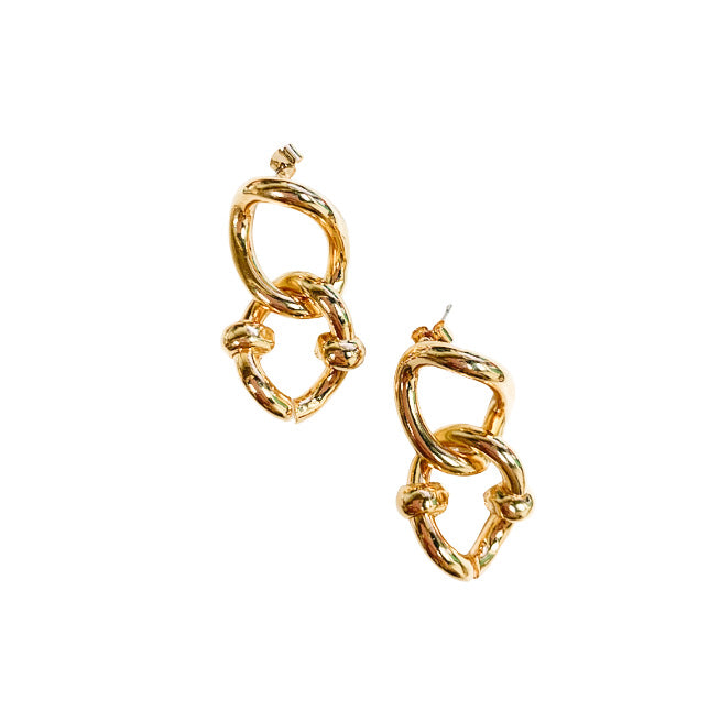 Double Hoop Gold Earrings - Gabrielle's Biloxi