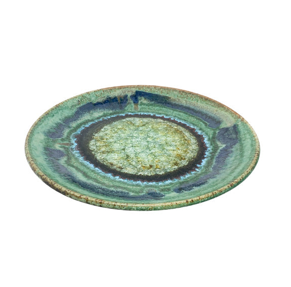 Dock 6 Pottery Plate with Glass 14" - Gabrielle&