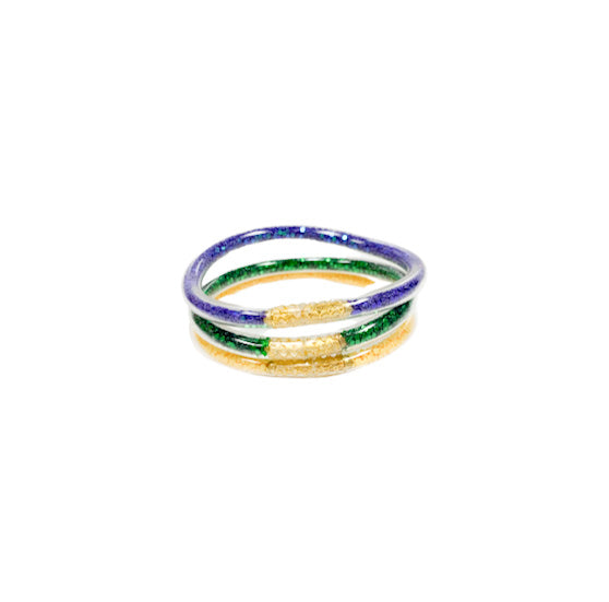 Girls Purple, Green, Yellow Waterproof Bracelets - Gabrielle's Biloxi