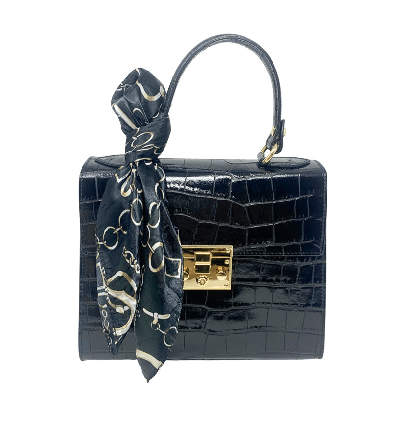 German Fuentes Handbag Scarf Black - Gabrielle's Biloxi