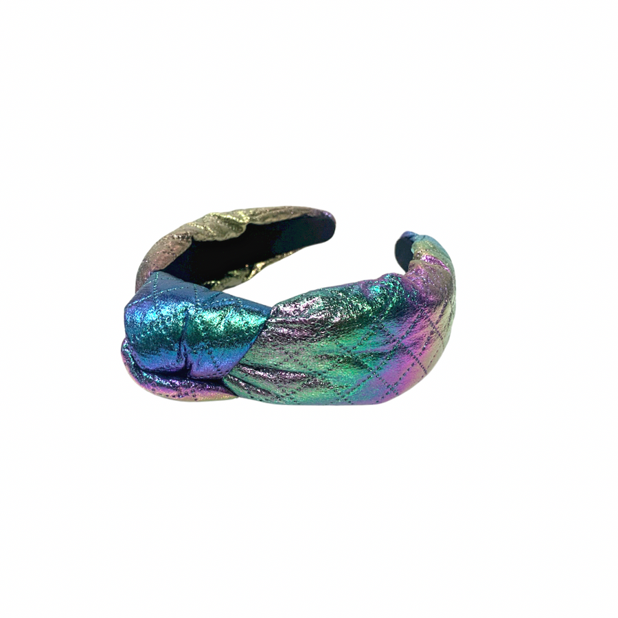 Headband - Mermaid Shimmer Quilted Puff - Gabrielle's Biloxi