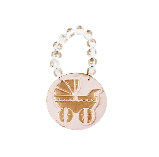 Baby Carriage Ornament - Pink - Gabrielle's Biloxi