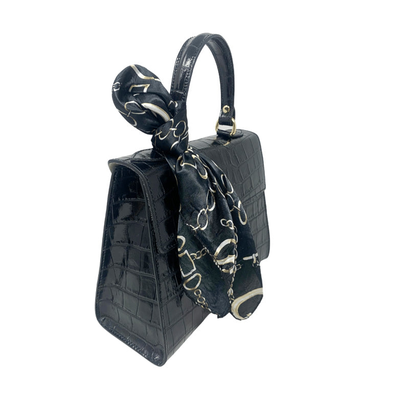 German Fuentes Handbag Scarf Black - Gabrielle's Biloxi