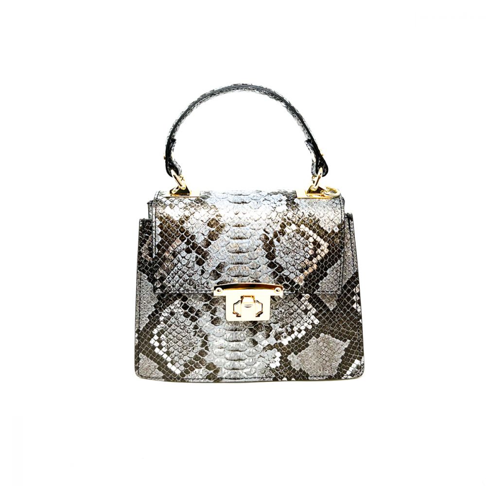 Handbag - Silver Snake - Gabrielle's Biloxi