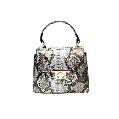 Handbag - Silver Snake - Gabrielle's Biloxi