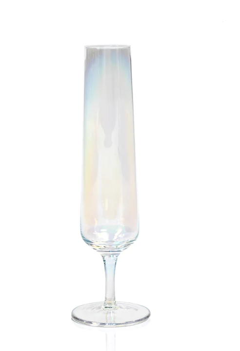 Festive Iridescent Champagne Flute - Gabrielle's Biloxi