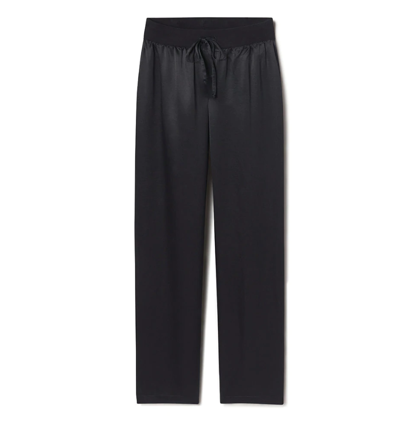 PJ Harlow Jolie Satin Pant in Black - Gabrielle's Biloxi