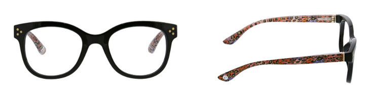 Peepers Jungle Fusion - Black / Leopard - Gabrielle's Biloxi