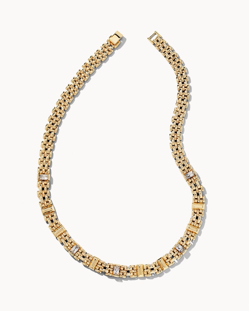 Kendra Scott Lesley Chain Necklace Gold Metal - Gabrielle's Biloxi
