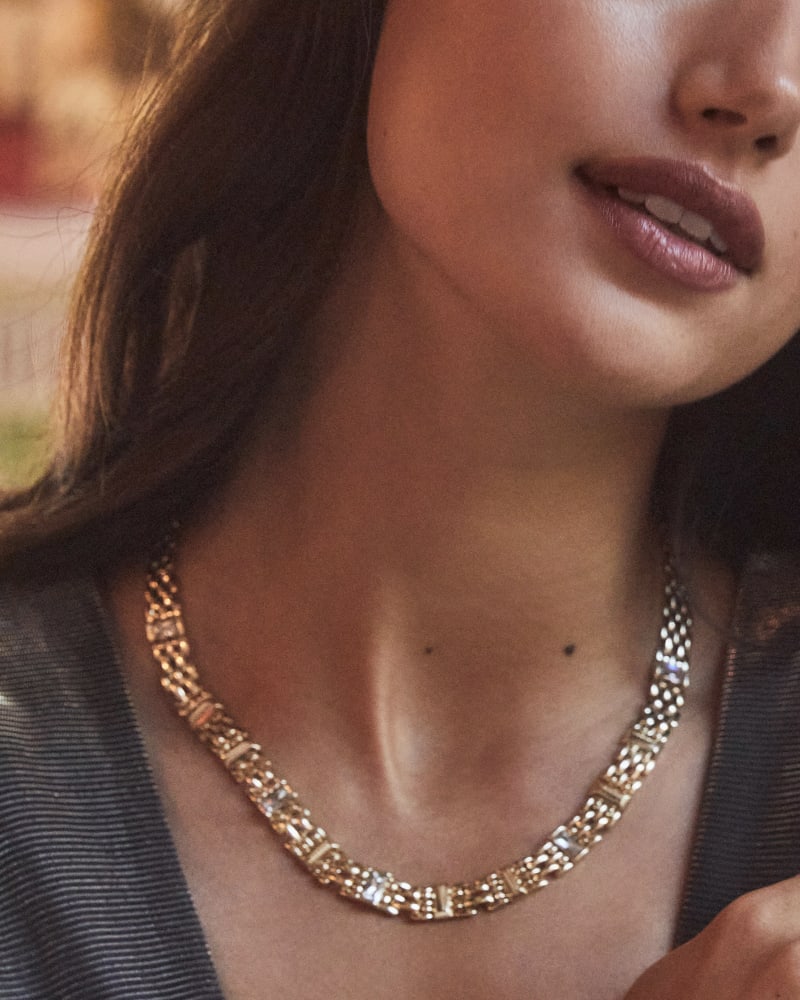 Kendra Scott Lesley Chain Necklace Gold Metal - Gabrielle's Biloxi
