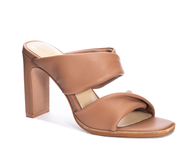 42 Gold Leven Sheep Leather Heel - Tan - Gabrielle&