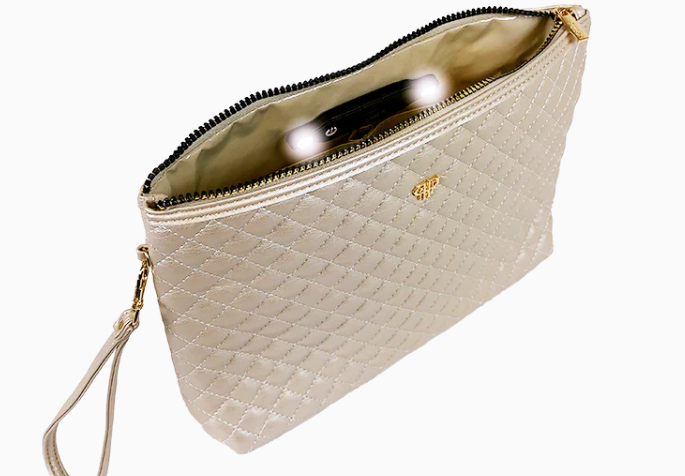 Pursen Litt Makeup Case Pearl Quilted - Gabrielle's Biloxi