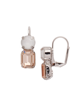 Sorrelli Miriam Double Earring Snow Bunny Palladium - Gabrielle's Biloxi