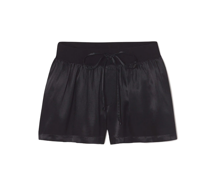 PJ Harlow Mikel Satin Shorts in Black - Gabrielle's Biloxi