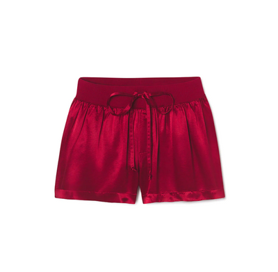 PJ Harlow Mikel Satin Shorts in Red - Gabrielle's Biloxi